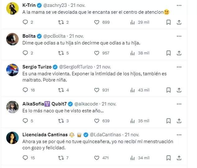 Los usuarios de las redes sociales reaccionaron / X