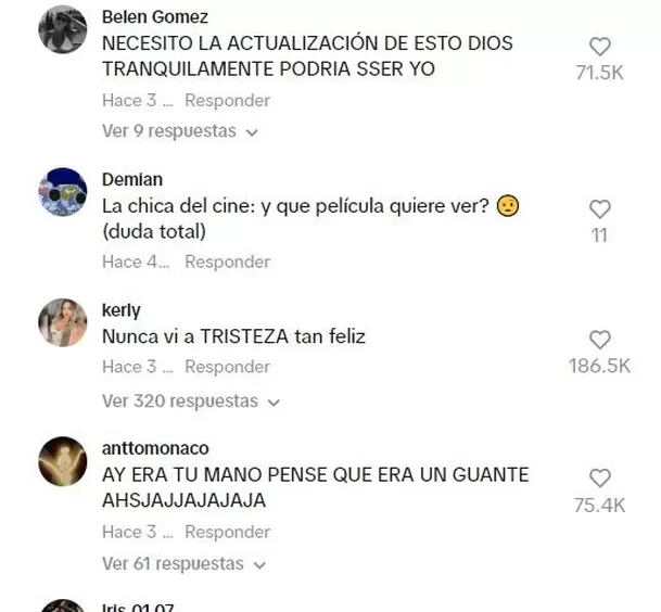 Las reacciones al ver a la joven pintada de azul / TikTok