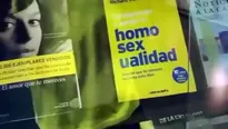 Libro 'Comprender y curar la homosexualidad' en la biblioteca UDEP. Captura: @andoenpando