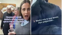 Vecinos e reunieron para celebrar Navidad y el que no fue, llamó a la policía / TikTok @catlopper