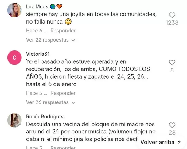 Comentarios en TikTok