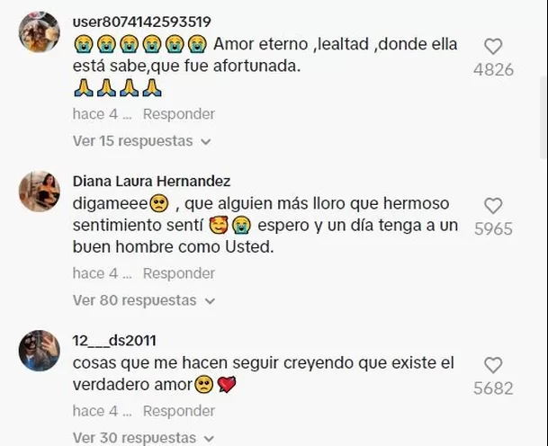 Comentarios en TikTok