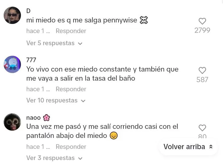 Comentarios en TikTok