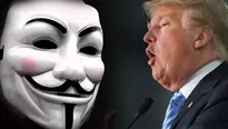 Anonymous le declara la guerra a Donald Trump. Foto: Composición