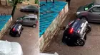 YouTube: Captan momento en el que auto estacionado es ‘tragado’ por el asfalto en segundos