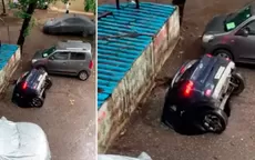 YouTube: Captan momento en el que auto estacionado es ‘tragado’ por el asfalto en segundos - Noticias de voto-confianza