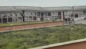 YouTube: Captan momento en que un cementerio en un acantilado se derrumba y cientos de féretros caen al mar. Foto: Captura Agenzia ANSA