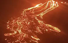 YouTube: Drone sobrevuela volcán en erupción y capta un impresionante espectáculo de lava y humo - Noticias de islandia