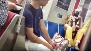 Maltrato a perro en el metro de Toronto. Video: Youtube 'Jerome Green'