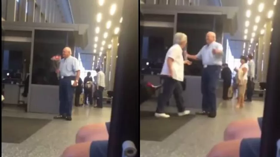 YouTube: este romántico caballero espera a su esposa con flores en el aeropuerto