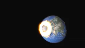 Video: Simulation of the Moon Hitting Earth