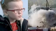 YouTube: niña de 4 años conduce un invencible tractor y esto es lo que pasa
