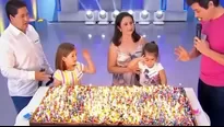 YouTube: Niñas del pastel reaparecen para apagar 500 velas en televisión. Foto: Captura