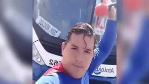 YouTube: 'Superman' brasileño fue atropellado al intentar detener un bus con la mano. Video: Instagram @kaleusuperman