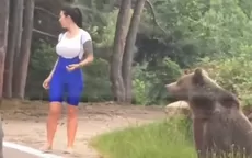 Rumania: Joven se acerca a oso salvaje para tomarse una foto, pero todo acaba mal - Noticias de rumania