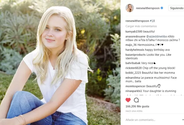 Reese Witherspoon: su hija Ava Phillippe cumplió 18 años y ella le regaló esto
