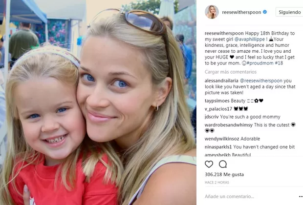Reese Witherspoon: su hija Ava Phillippe cumplió 18 años y ella le regaló esto