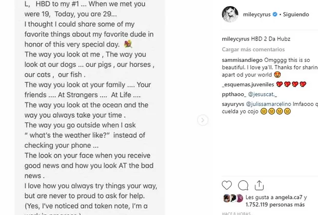 Miley Cyrus y Liam Hemsworth