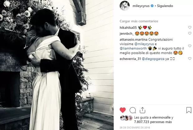 Miley y Liam se casaron
