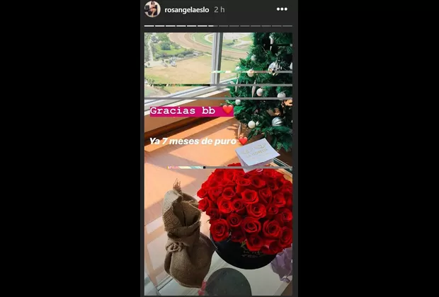 Rosángela Espinoza se emocionó con tierno detalle de su pareja por aniversario