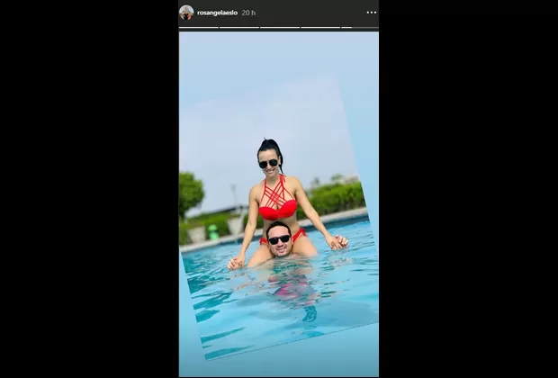 Rosángela Espinoza y su novio