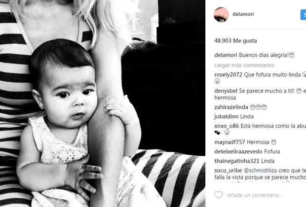 Rubí: la actriz Bárbara Mori compartió orgullosa esta foto de su nieta