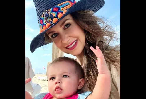 'Rubí': Ingrid Martz celebra los primeros 6 meses de su hija Martina