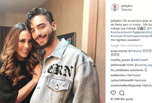 'Rubí': Jacky Bracamontes remece las redes con foto junto a Maluma