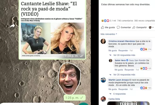 Leslie Shaw y Salim Vera