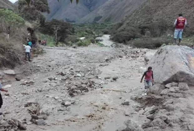 San Martín y Pasco: lluvias provocan desborde de quebrada y caída de huaicos