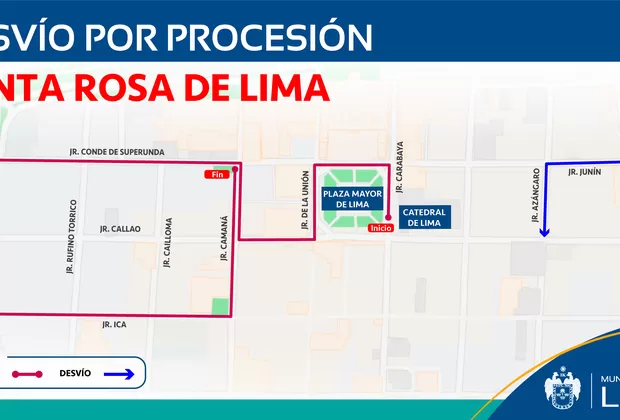 Santa Rosa de Lima: este es el plan de desvío vehicular que se aplicará hoy