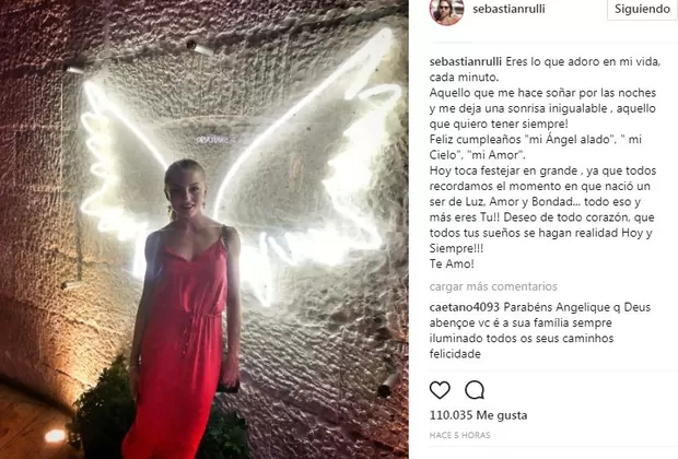 Sebastián Rulli dedica románticas palabras a Angelique Bóyer en su cumpleaños