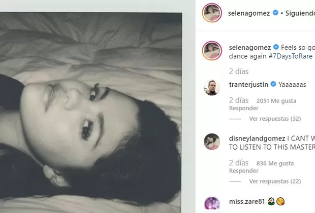 Selena Gómez reapareció en Instagram el mismo día del estreno de Yummy de Justin Bieber 
