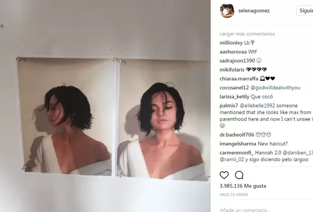 Selena Gómez se cortó el cabello y ahora luce así