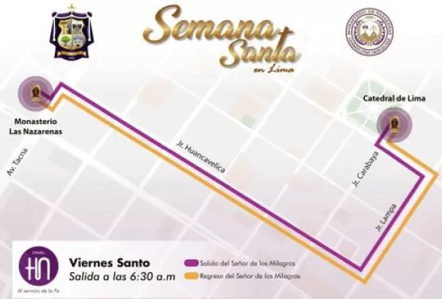 Semana Santa: Señor de los Milagros saldrá en procesión el Viernes Santo