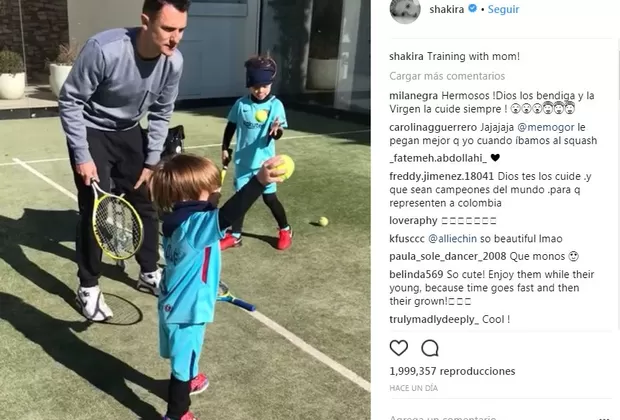 Shakira: este video de sus hijos jugando tenis se viraliza en redes