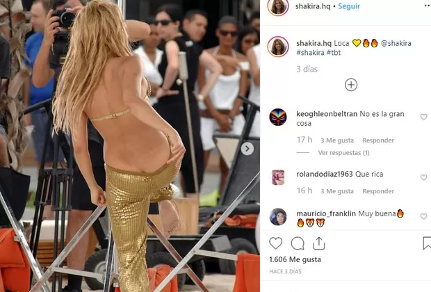 Shakira sin ropa interior