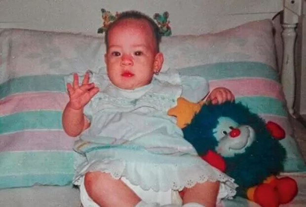 Sheyla Rojas cuando era bebé