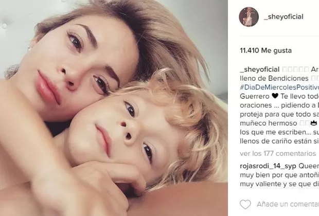 Sheyla Rojas dedicó emotivo mensaje por el estado de salud de su hijo ‘Antoñito’