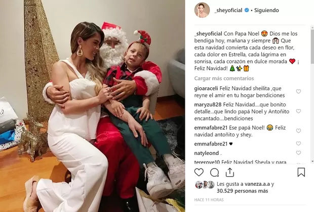 Sheyla Rojas, Pedro Moral y Antoñito se lucen como toda una familia en esta foto