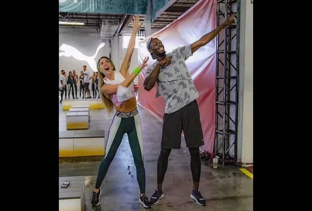 Sheyla Rojas presume en Instagram su encuentro con Usain Bolt en Miami