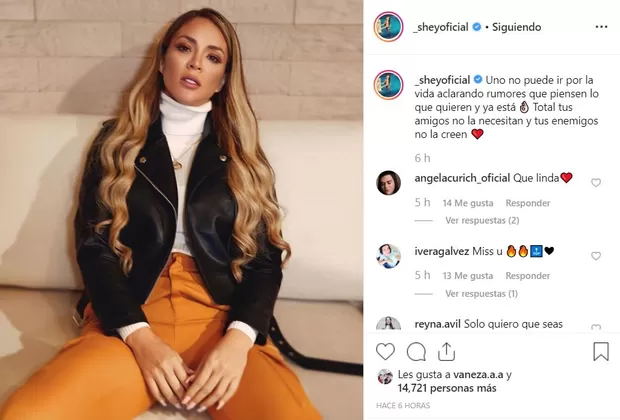 Sheyla Rojas se defiende y deja contundente mensaje para sus críticos 