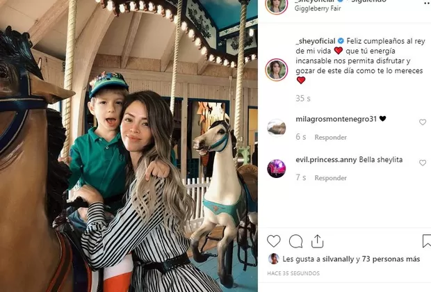 Sheyla Rojas cumpleaños Antoñito