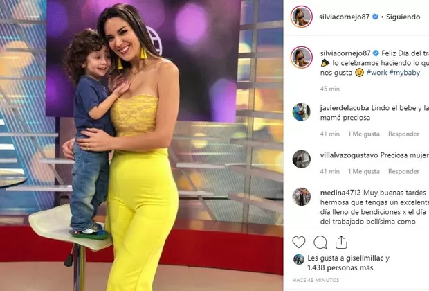 Silvia Cornejo y su hijo América Espectáculos