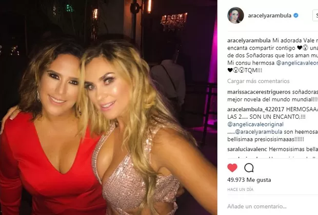Reencuentro de Aracely Arámbula y Angélica Vale