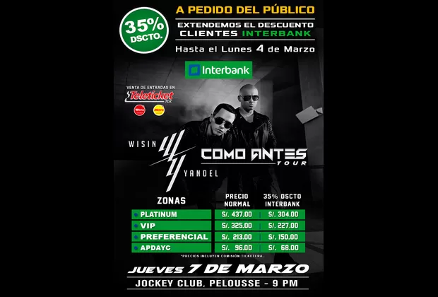 Wisin y Yandel entradas