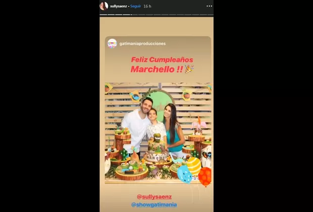 Sully Sáenz y Evan Piccolotto: así celebraron los 5 años del pequeño Marchello