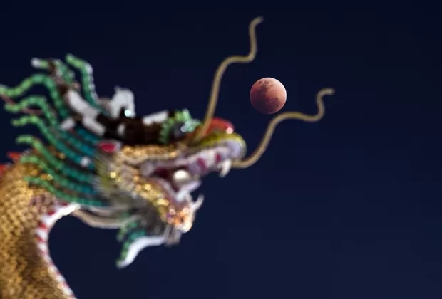 Superluna azul: las espectaculares postales que deja el eclipse