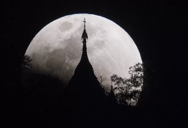 Superluna azul: las espectaculares postales que deja el eclipse