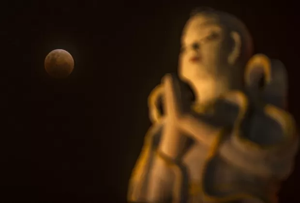 Superluna azul: las espectaculares postales que deja el eclipse